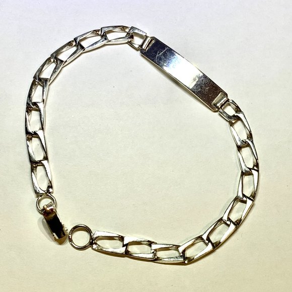 💝Vintage Chain Link Bracelet Silver 925 - Picture 1 of 8